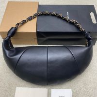 Saint Laurent Amalia Hobo Bag In Lambskin Black/Gold