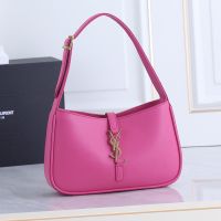 Saint Laurent Le 5 A 7 Hobo Bag In Smooth Leather Rose/Gold