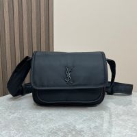 Saint Laurent Small Niki Messenger In Nylon Black