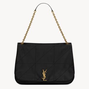 Saint Laurent Large Jamie 4.3 Bag In Lambskin Black/Gold