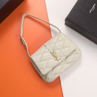 Saint Laurent LE 57 Hobo Bag In Quilted Lambskin Beige/Gold
