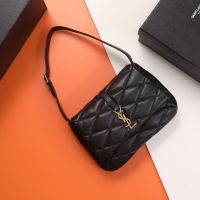 Saint Laurent LE 57 Hobo Bag In Quilted Lambskin Black/Gold