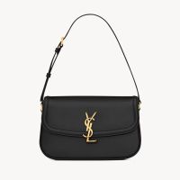 Saint Laurent Medium Solferino Bag In Box Leather Black/Gold