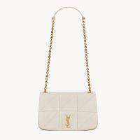 Saint Laurent Mini Jamie 4.3 Bag In Lambskin White/Gold