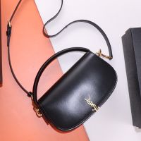 Saint Laurent Voltaire Handbag In Box Leather Black/Gold