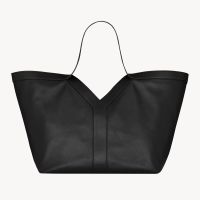 Saint Laurent Y Tote In Calfskin Black